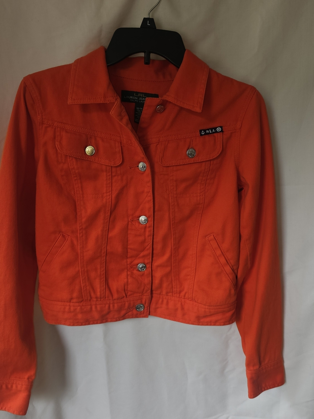 Ralph Lauren Bright Orange Denim Jacket - Women's